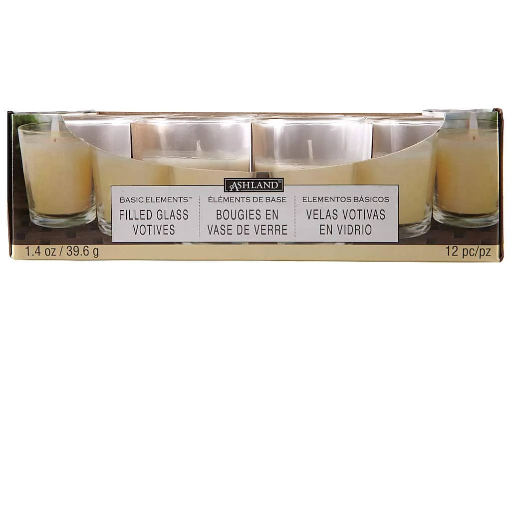 Flash Sale ✨ 12 Ivory Glass Votive Candles By Ashland® Basic Elements™ ✨ 3 Flash Sale ✨ 12 Ivory Glass Votive Candles By Ashland® Basic Elements™ ✨