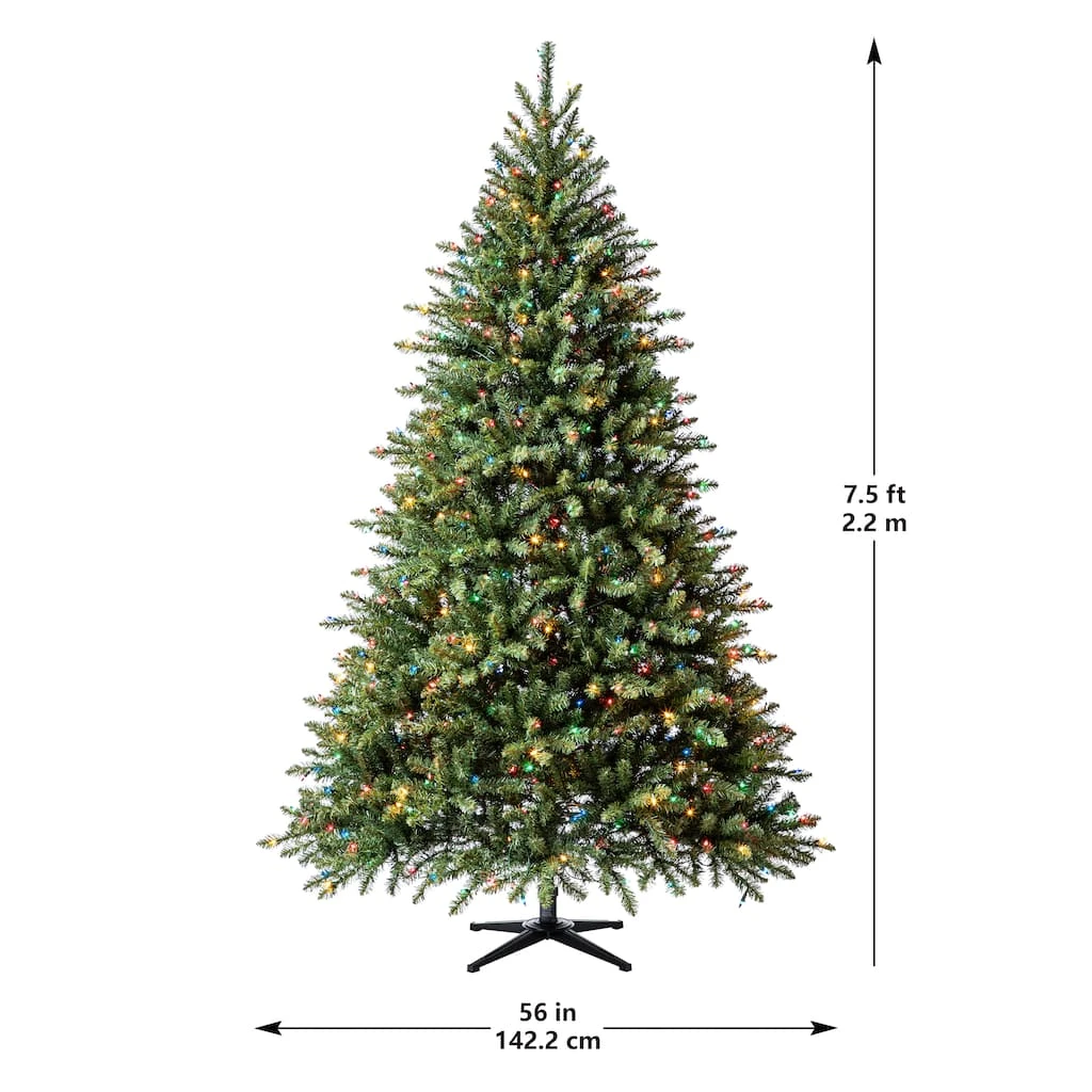 Discount ✔️ 7.5ft. Pre-Lit Hartford Pine Artificial Christmas Tree, Multicolor Lights by Ashland® 🔥 8 Discount ✔️ 7.5ft. Pre-Lit Hartford Pine Artificial Christmas Tree, Multicolor Lights by Ashland® 🔥 - Image 6