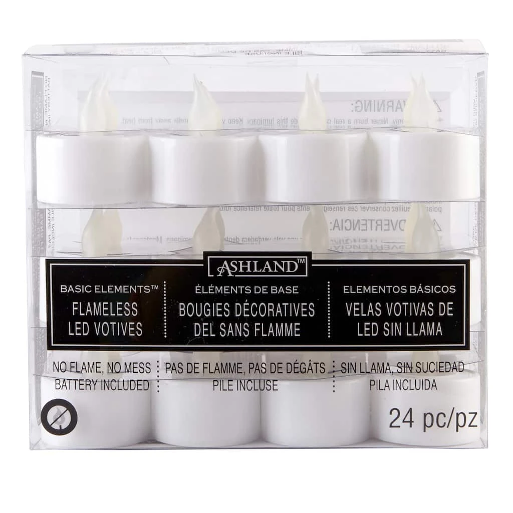 Outlet ✔️ Ashland® Basic Elements™ Flameless Tea Lights, 24 Count ✨ 4 Outlet ✔️ Ashland® Basic Elements™ Flameless Tea Lights, 24 Count ✨ - Image 2