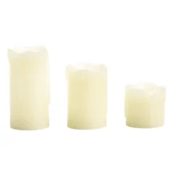 Discount ⭐ Flameless Real Wax LED Pillar Candle Set by Ashland® 🔥 -Outlet Yuletide Joy Store 10287962 8