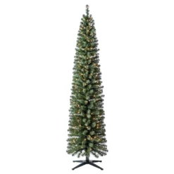 Coupon ❤️ 7ft. Pre-Lit Artificial Christmas Tree, Clear Lights by Ashland® 🛒