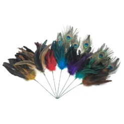 New ✨ Assorted Colorful Feather Pick by Ashland® 🎉 10 New ✨ Assorted Colorful Feather Pick by Ashland® 🎉 -Outlet Yuletide Joy Store 10373846 5