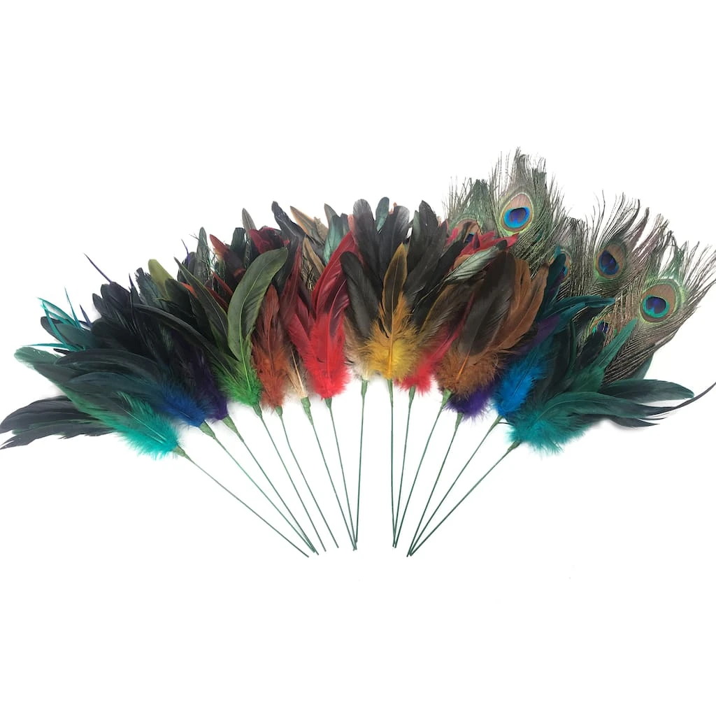 New ✨ Assorted Colorful Feather Pick by Ashland® 🎉 3 New ✨ Assorted Colorful Feather Pick by Ashland® 🎉
