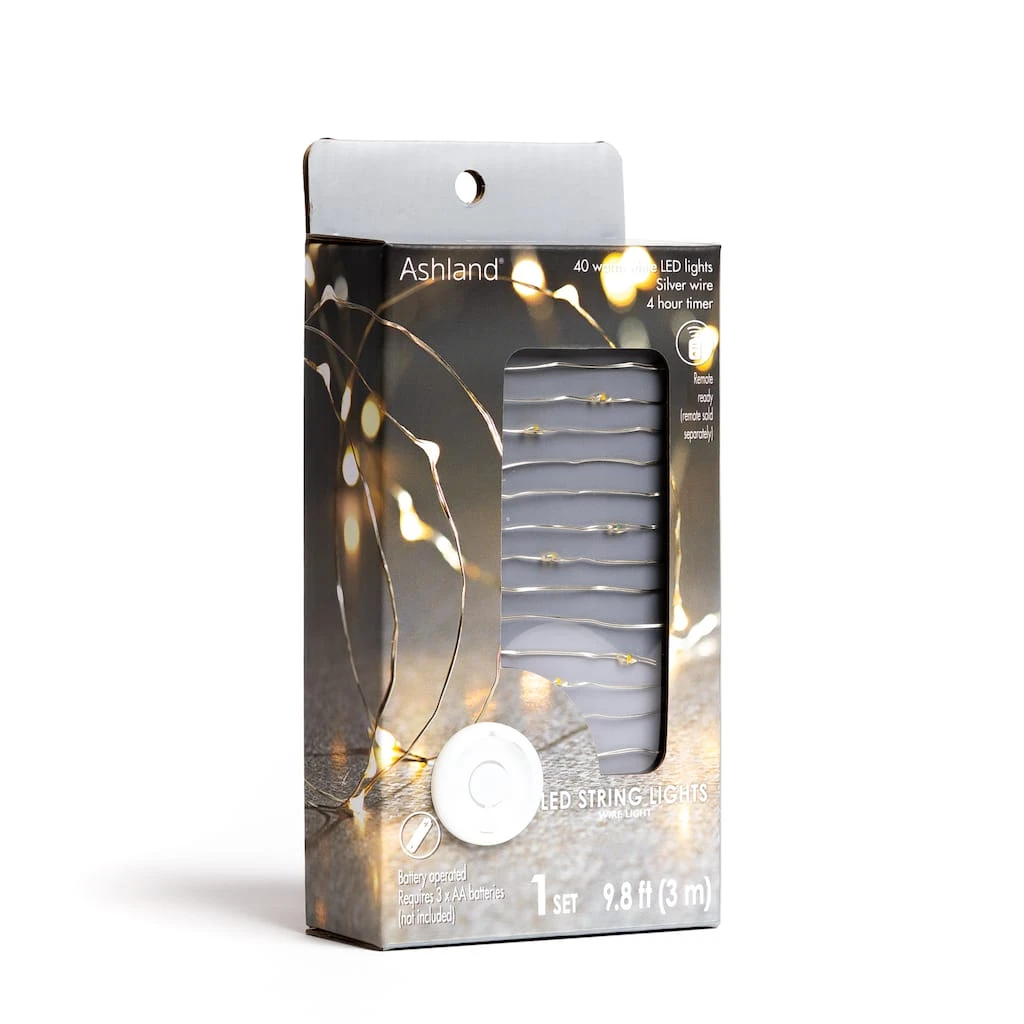 Best Pirce 🌟 12 Pack: 10ft. Warm White Silver Wire LED String Lights by Ashland® ⭐ 9 Best Pirce 🌟 12 Pack: 10ft. Warm White Silver Wire LED String Lights by Ashland® ⭐ - Image 7