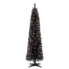 Cheap ✔️ 6ft. Pre-Lit Artificial Black Pencil 🔥 Christmas Tree, Clear Lights by Ashland® ❤️