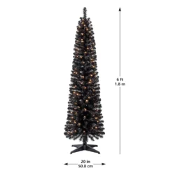 Cheap ✔️ 6ft. Pre-Lit Artificial Black Pencil 🔥 Christmas Tree, Clear Lights by Ashland® ❤️ 15 Cheap ✔️ 6ft. Pre-Lit Artificial Black Pencil 🔥 Christmas Tree, Clear Lights by Ashland® ❤️ -Outlet Yuletide Joy Store 10444272 13