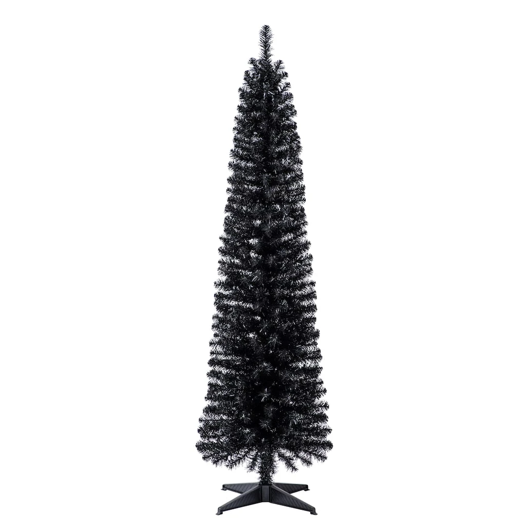 Cheap ✔️ 6ft. Pre-Lit Artificial Black Pencil 🔥 Christmas Tree, Clear Lights by Ashland® ❤️ 4 Cheap ✔️ 6ft. Pre-Lit Artificial Black Pencil 🔥 Christmas Tree, Clear Lights by Ashland® ❤️ - Image 2