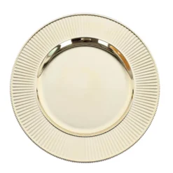 Cheapest 🛒 Electric Gold Ribbed Charger By Ashland® 🌟