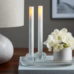 Best Pirce ❤️ White LED Taper Candles with Timer By Ashland® 🛒 -Outlet Yuletide Joy Store 10466491 20