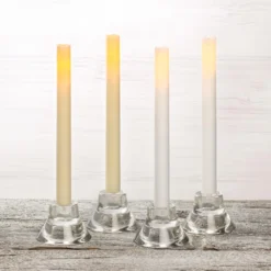 Best Pirce ❤️ White LED Taper Candles with Timer By Ashland® 🛒 -Outlet Yuletide Joy Store 10466491 3