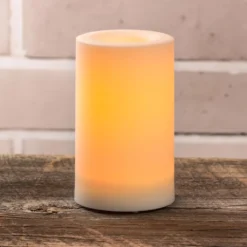 New 😉 White 4" x 8" LED Outdoor Pillar Candle By Ashland® ❤️ -Outlet Yuletide Joy Store 10466497 3