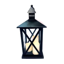 Deals ✔️ 19" Lantern with LED Candles by Ashland® 🧨 -Outlet Yuletide Joy Store 10466499 2