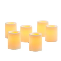 Promo 🔔 White Votive LED Candle Set By Ashland® ⭐ -Outlet Yuletide Joy Store 10470058