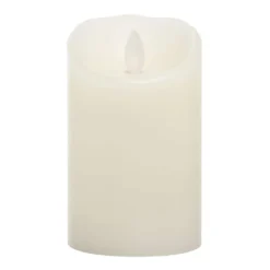 Budget 👏 8 Pack: iFlicker 3" x 5" Ivory LED Pillar Candle by Ashland® ✨