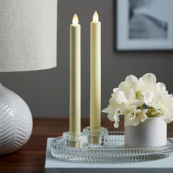 Deals ✨ IFlicker Ivory LED Taper Candle Set by Ashland® ✨ -Outlet Yuletide Joy Store 10470075 20