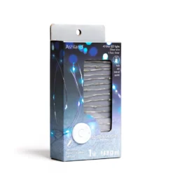Hot Sale ⭐ 12 Pack: 40ct. Blue Silver Wire LED String Lights by Ashland® ✔️ -Outlet Yuletide Joy Store 10473565 5 1