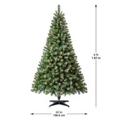 Best Pirce 🎉 6ft. Pre-Lit Windham Spruce Artificial 🤩 Christmas Tree, Clear Lights by Ashland® ⌛ -Outlet Yuletide Joy Store 10487970 13
