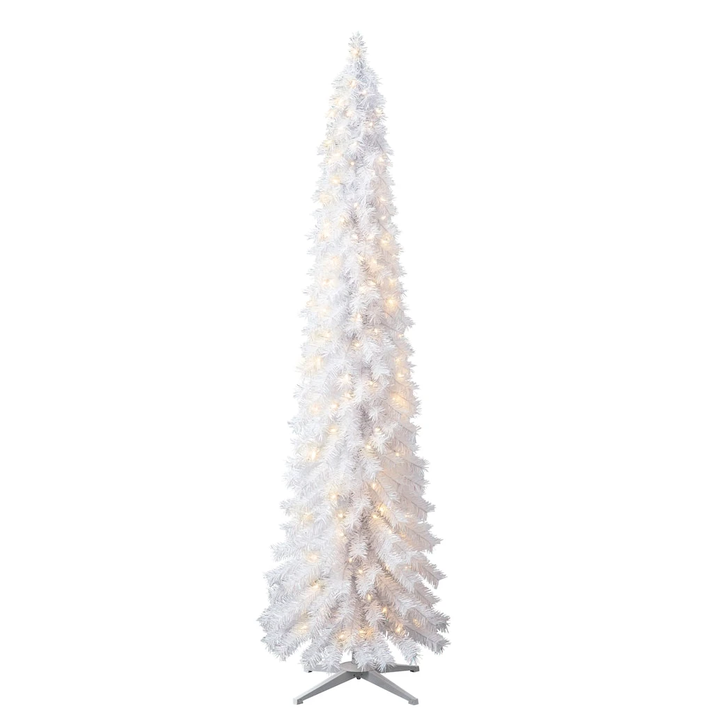 Outlet π 7ft. Pre-Lit White Norway Artificial Pencil Christmas Tree, Clear Lights by Ashland® π₯ 3 Outlet π 7ft. Pre-Lit White Norway Artificial Pencil Christmas Tree, Clear Lights by Ashland® π₯