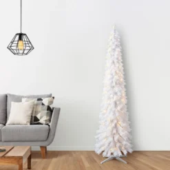 Outlet π 7ft. Pre-Lit White Norway Artificial Pencil Christmas Tree, Clear Lights by Ashland® π₯ 17 Outlet π 7ft. Pre-Lit White Norway Artificial Pencil Christmas Tree, Clear Lights by Ashland® π₯ -Outlet Yuletide Joy Store 10487971 15