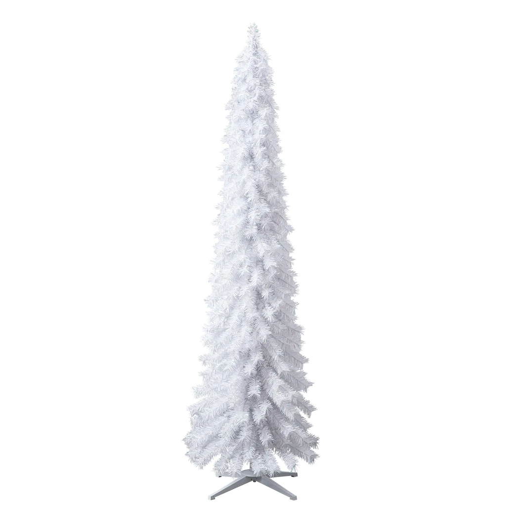 Outlet π 7ft. Pre-Lit White Norway Artificial Pencil Christmas Tree, Clear Lights by Ashland® π₯ 4 Outlet π 7ft. Pre-Lit White Norway Artificial Pencil Christmas Tree, Clear Lights by Ashland® π₯ - Image 2