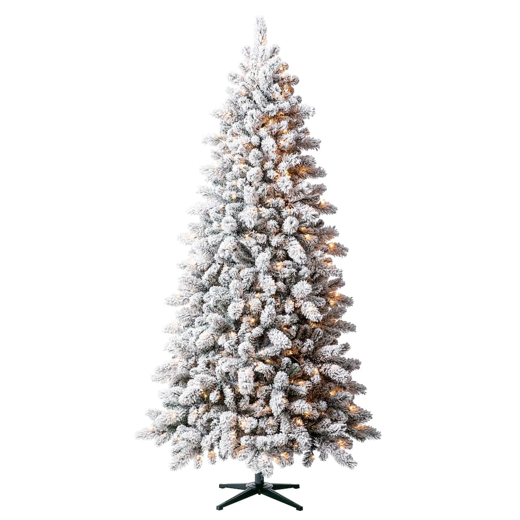 Best Pirce 😀 7.5ft. Pre-Lit Vermont Pine Flocked Artificial Christmas Tree, Clear Lights by Ashland® 🤩 3 Best Pirce 😀 7.5ft. Pre-Lit Vermont Pine Flocked Artificial Christmas Tree, Clear Lights by Ashland® 🤩
