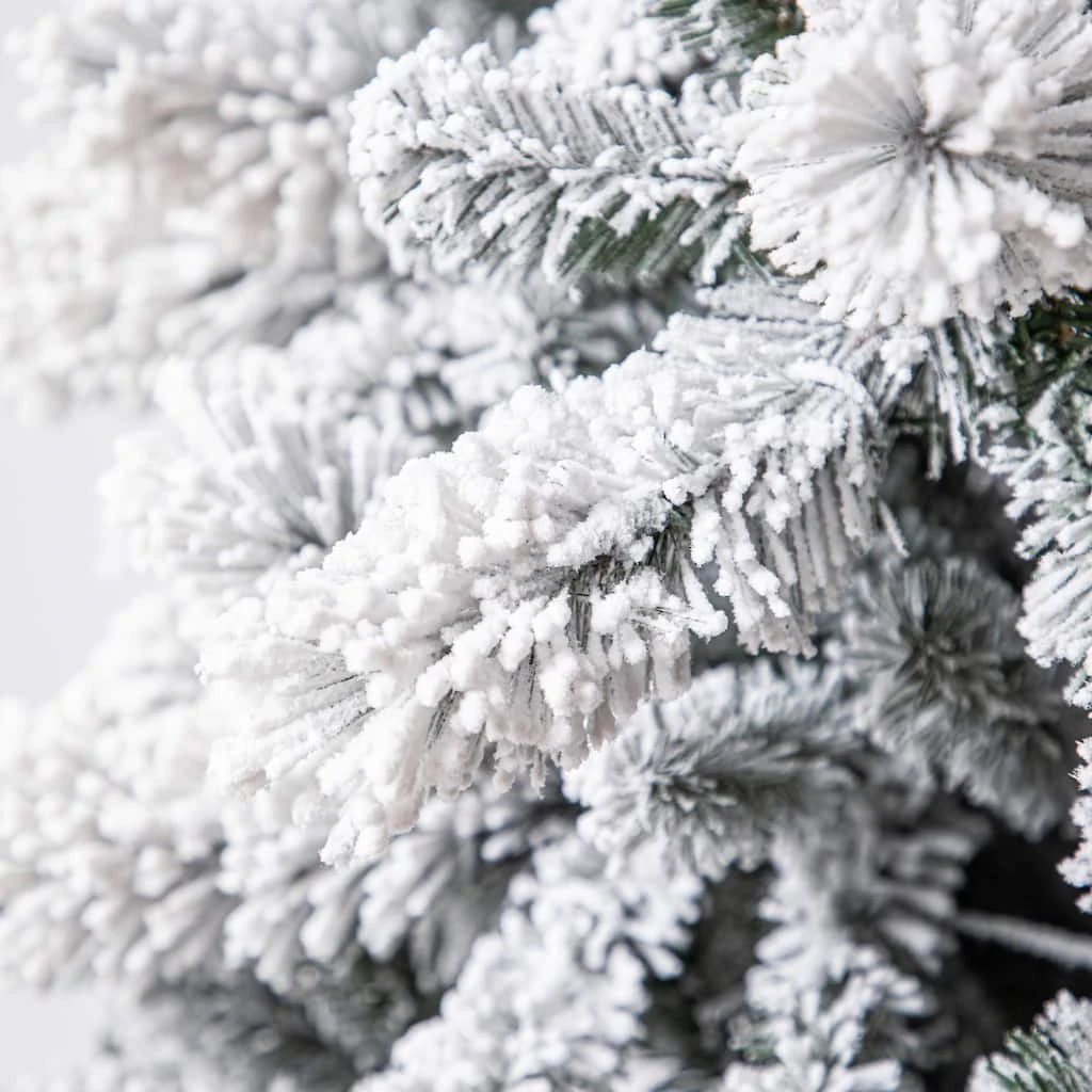 Best Pirce 😀 7.5ft. Pre-Lit Vermont Pine Flocked Artificial Christmas Tree, Clear Lights by Ashland® 🤩 7 Best Pirce 😀 7.5ft. Pre-Lit Vermont Pine Flocked Artificial Christmas Tree, Clear Lights by Ashland® 🤩 - Image 5