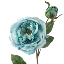 Cheapest 🌟 Teal English Rose Stem by Ashland® ⌛ -Outlet Yuletide Joy Store 10501506 20