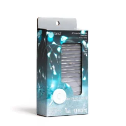 Buy 🧨 40ct. Turquoise Silver Wire LED String Lights by Ashland® 🎉 -Outlet Yuletide Joy Store 10501981 5