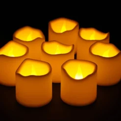 Flash Sale 🧨 Basic Elements™ 2" White LED Votives By Ashland® 🤩 -Outlet Yuletide Joy Store 10519785 2