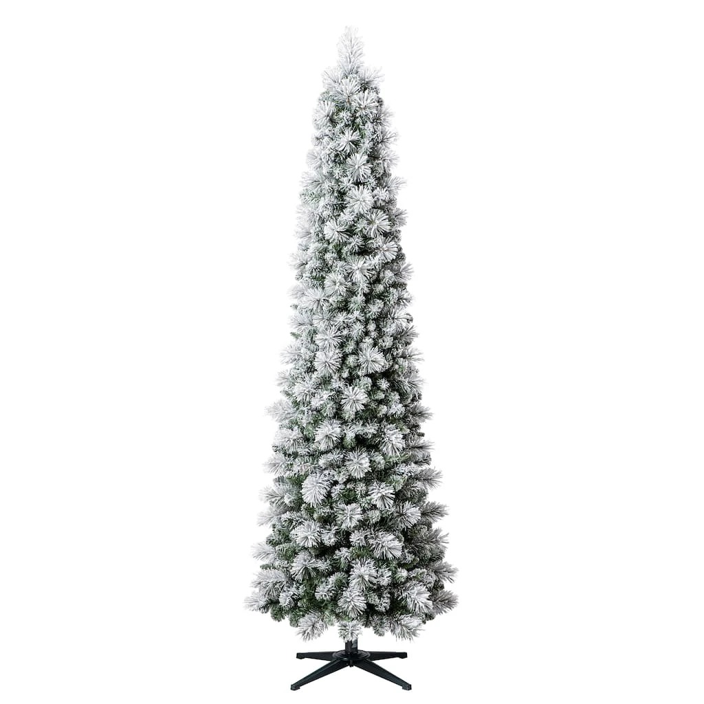 Promo ✨ 7ft. Pre-Lit Artificial Slim Christmas Tree, Clear Lights by Ashland® ⌛ 4 Promo ✨ 7ft. Pre-Lit Artificial Slim Christmas Tree, Clear Lights by Ashland® ⌛ - Image 2