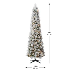 Promo ✨ 7ft. Pre-Lit Artificial Slim Christmas Tree, Clear Lights by Ashland® ⌛ 15 Promo ✨ 7ft. Pre-Lit Artificial Slim Christmas Tree, Clear Lights by Ashland® ⌛ -Outlet Yuletide Joy Store 10521247 14
