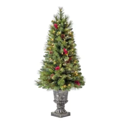 Discount ✨ 4ft. Pre-Lit Verona Artificial Christmas Tree, Clear Lights by Ashland® 🔔