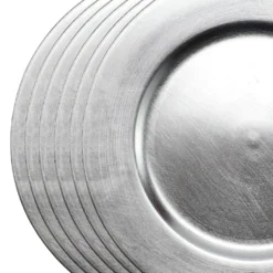 Best deal 🧨 8 Packs: 6 ct. (48 total) 13" Silver Chargers by Ashland® ❤️ -Outlet Yuletide Joy Store 10524078 4 1