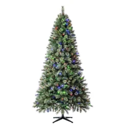 Hot Sale 💯 7.5ft. Pre-Lit Augusta Pine Artificial ❄ Christmas Tree, Color Changing LED Lights by Ashland® 🌟