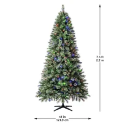 Hot Sale 💯 7.5ft. Pre-Lit Augusta Pine Artificial ❄ Christmas Tree, Color Changing LED Lights by Ashland® 🌟 -Outlet Yuletide Joy Store 10524538 21