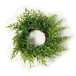 Brand new 🛒 6" Dark Green Ficus Wreath by Ashland® ❤️ -Outlet Yuletide Joy Store 10547484 21