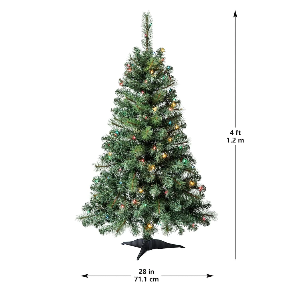 Discount 🤩 4ft. Pre-Lit Riverside Pine Artificial Christmas Tree, Multicolor Lights by Ashland® 🛒 8 Discount 🤩 4ft. Pre-Lit Riverside Pine Artificial Christmas Tree, Multicolor Lights by Ashland® 🛒 - Image 6