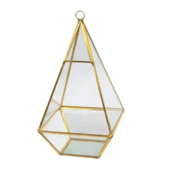 Deals 💯 Gold Triangle Glass Terrarium By Ashland™ 🌟