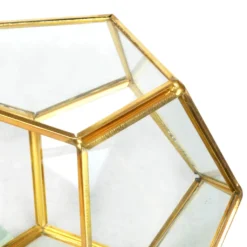 Wholesale 😉 Gold Octagon Glass Terrarium By Ashland™ 💯 -Outlet Yuletide Joy Store 10555877 1