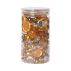 Wholesale 👏 12 Pack: Golden Glass Gems & Marbles By Ashland™ ❤️