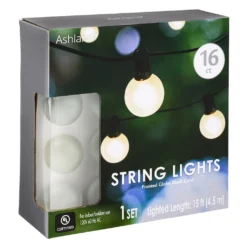 Budget ⭐ 16ct. Frosted Globe String Lights by Ashland™ 🥰