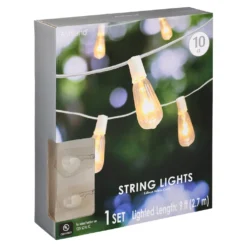 Brand new 🌟 10ct. Edison String Lights with White Cord by Ashland™ ⌛