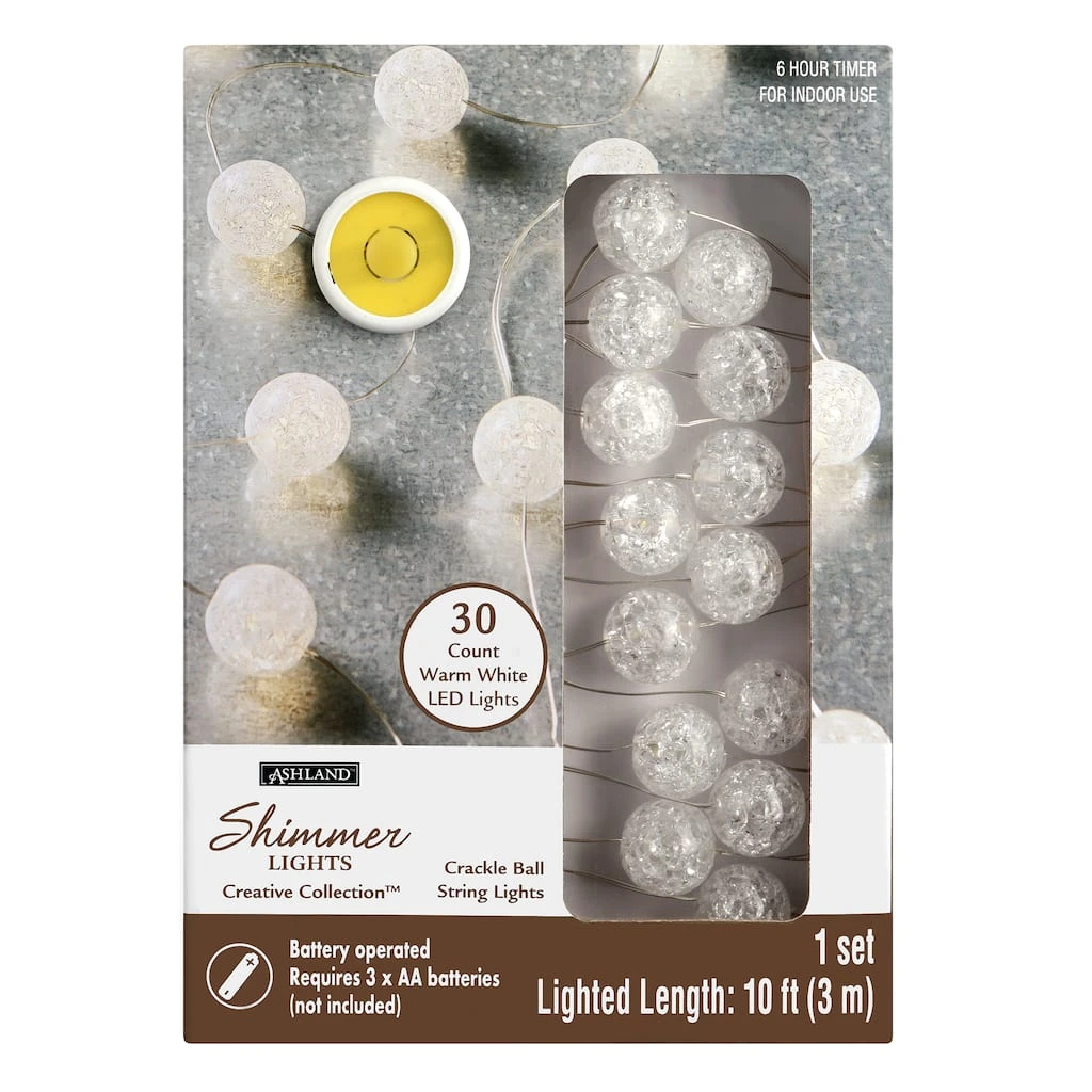Cheap π 30ct. Crackle Ball LED String Lights by Ashland™ π 5 Cheap π 30ct. Crackle Ball LED String Lights by Ashland™ π - Image 3