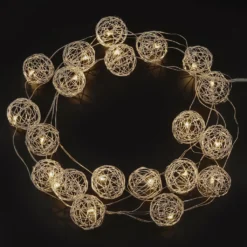 Coupon 🧨 20ct. Warm White Wire Ball LED String Lights by Ashland™ 👍