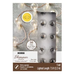 Coupon 👏 30ct. White LED String Lights by Ashland™ 🎉 -Outlet Yuletide Joy Store 10561997 1