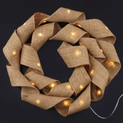 Flash Sale 🧨 12 Pack: 30ct. LED Burlap String Lights by Ashland® Creative Collection™ ✨ -Outlet Yuletide Joy Store 10561998 2 1