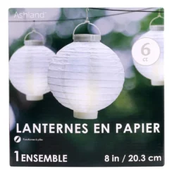 Best Sale ❤️ 8" White Paper Lantern By Ashland™ 🎁