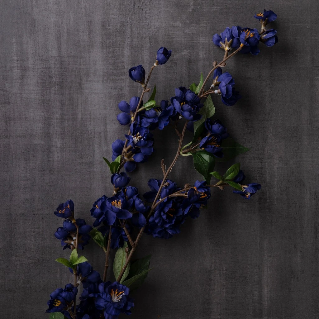 Wholesale 🌟 Mini Dark Blue Blossom Stem by Ashland® 🔥 4 Wholesale 🌟 Mini Dark Blue Blossom Stem by Ashland® 🔥 - Image 2
