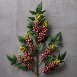 Outlet 🤩 Burgundy Berry Stem with Leaves by Ashland® 🔥 6 Outlet 🤩 Burgundy Berry Stem with Leaves by Ashland® 🔥 -Outlet Yuletide Joy Store 10626463 22