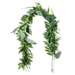 Wholesale ⭐ 6ft. Eucalyptus Garland with Green Berries by Ashland® 🎁 -Outlet Yuletide Joy Store 10626943 21